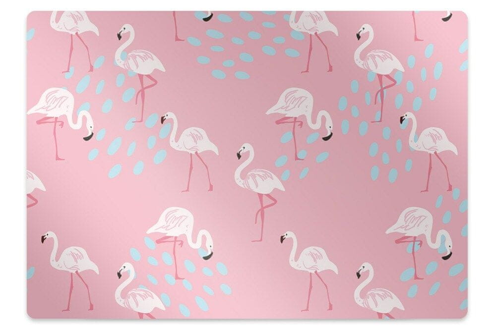 kobercomat.sk Podložka pod kolieskovú stoličku Flamingos 120x90 cm 15 cm 
